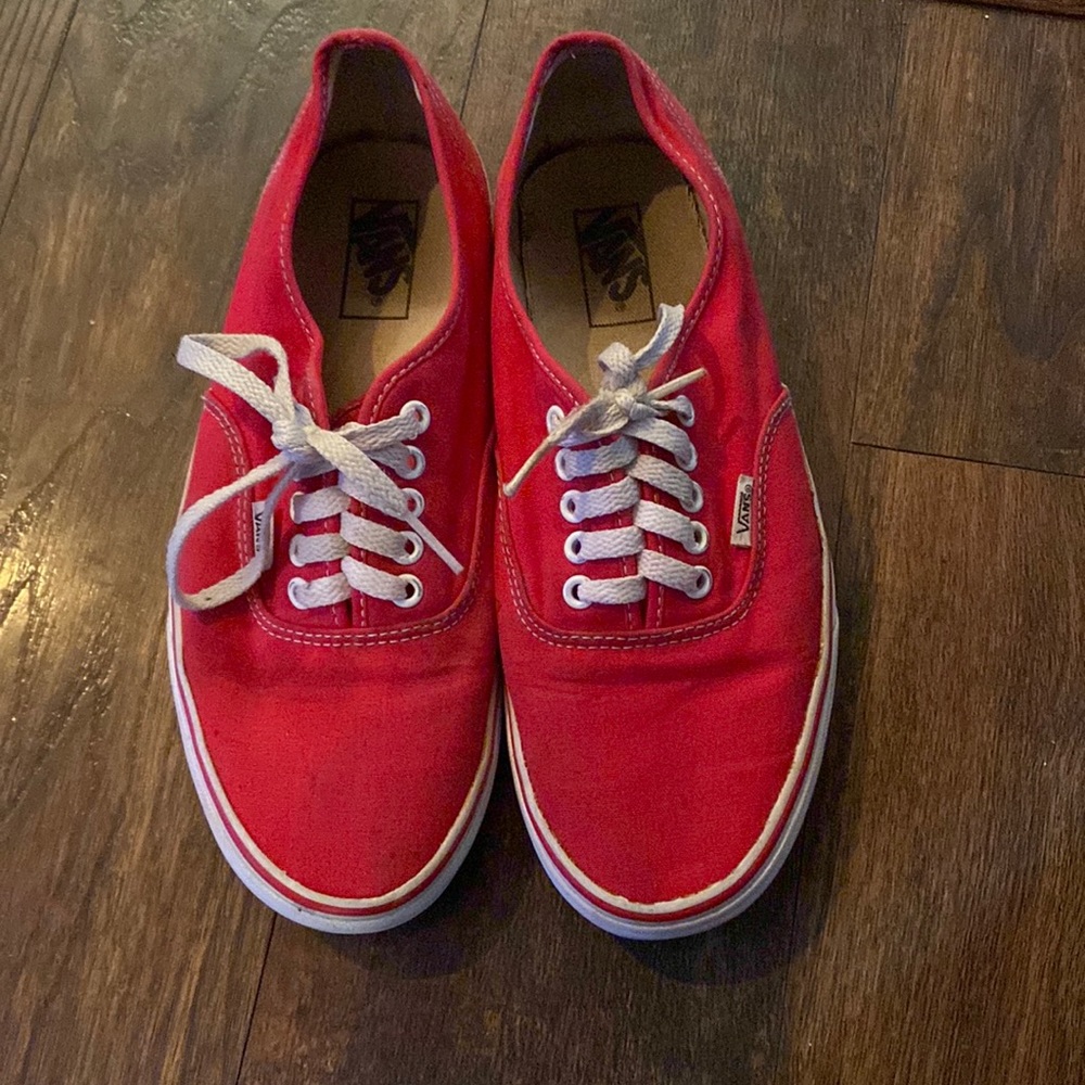 Vans size 9 red